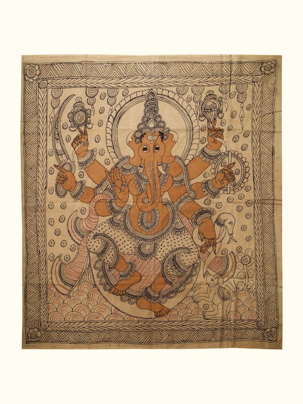 Kshipra Prasada Ganapati Kalamkari Painting