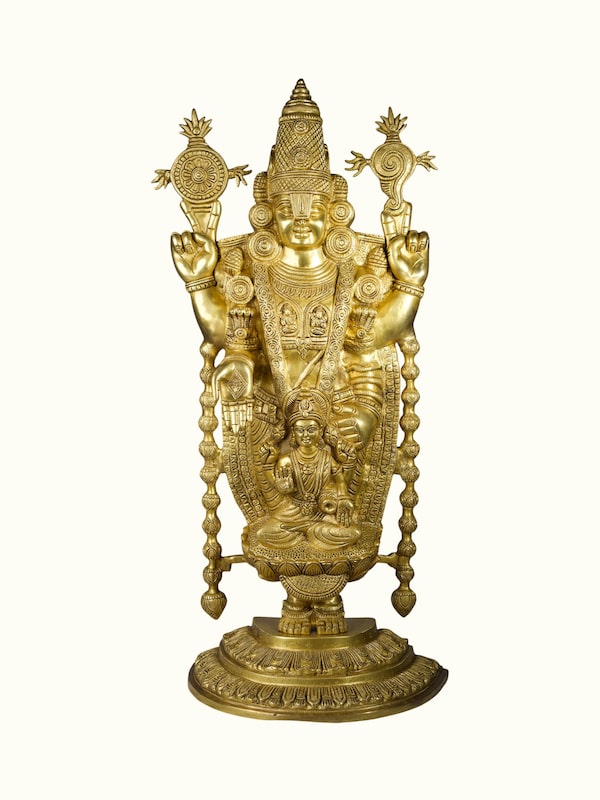 Brass Balaji Lakshmi Standing Idol