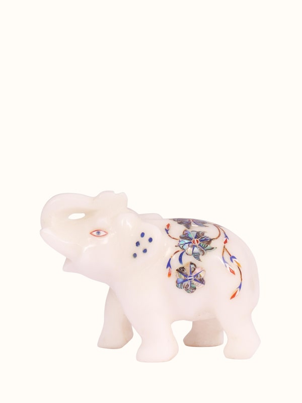 Pacchikari Elephant Marble Figurine