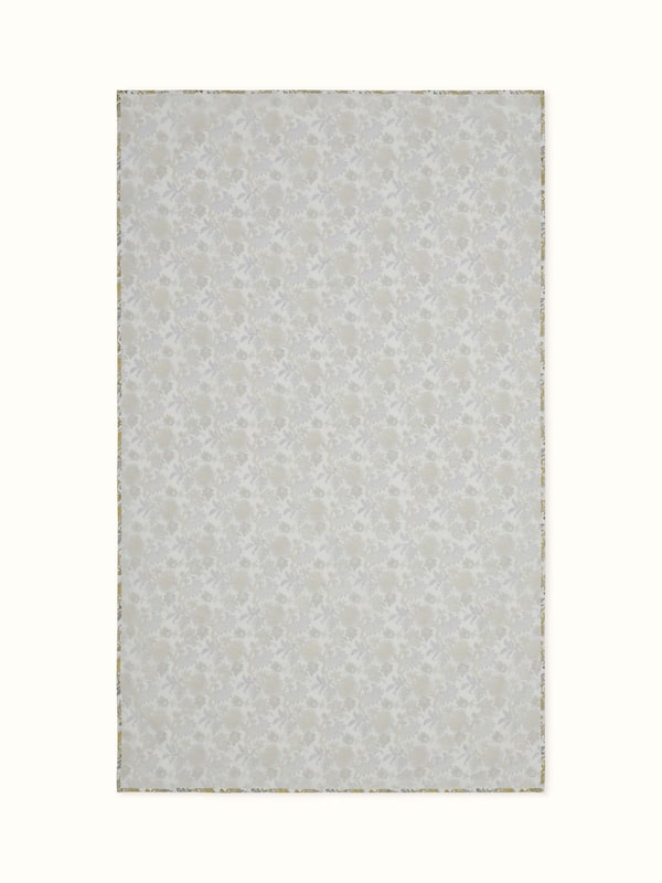 Kairavam Mustard Floral Cotton Sanganeri Hand Block Print Single Dohar