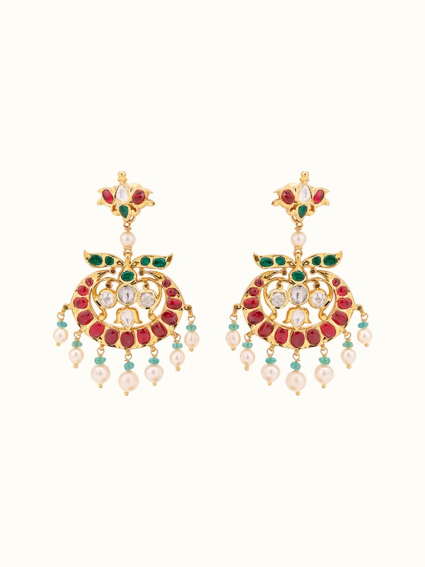 Kundala Velai 22 Karat Gold Drop Earrings