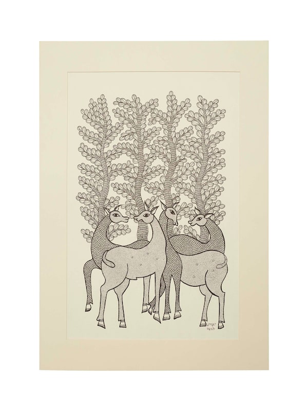 Antlers Of The Forest Gond Art
