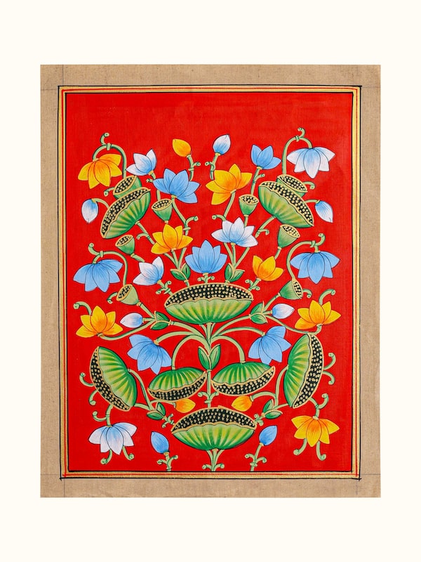 Kamal Talai Blue Pichwai Painting