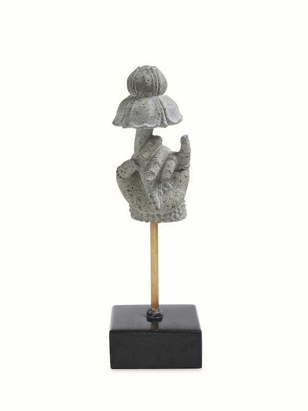 Stone Carved Deity Hand Sculpture