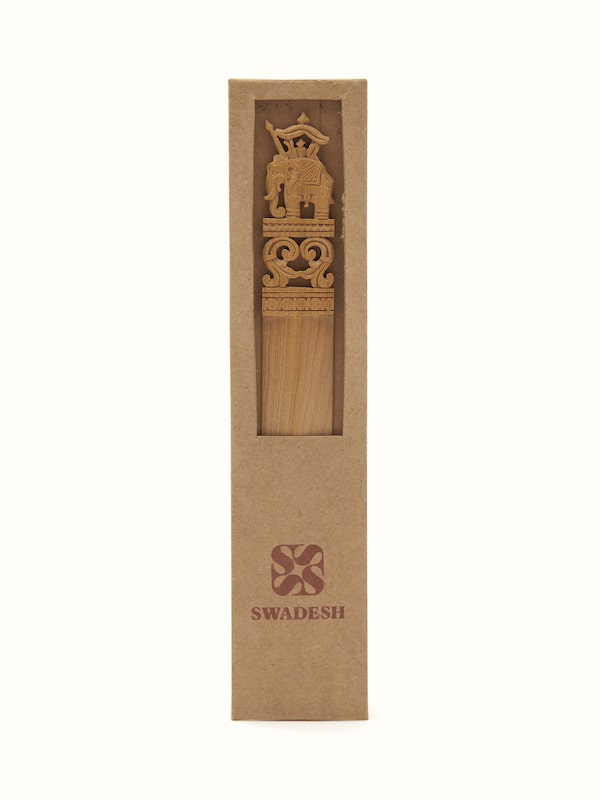 Carved Sandalwood Paper Cutter