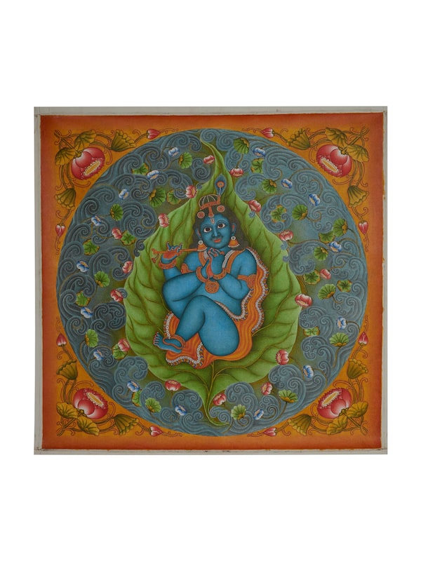 Baby Krishna Kerala Mural Painting