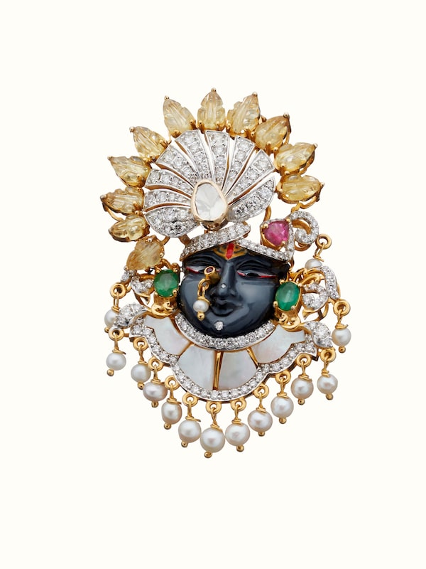 Open Setting 14 Karat Gold Brooch