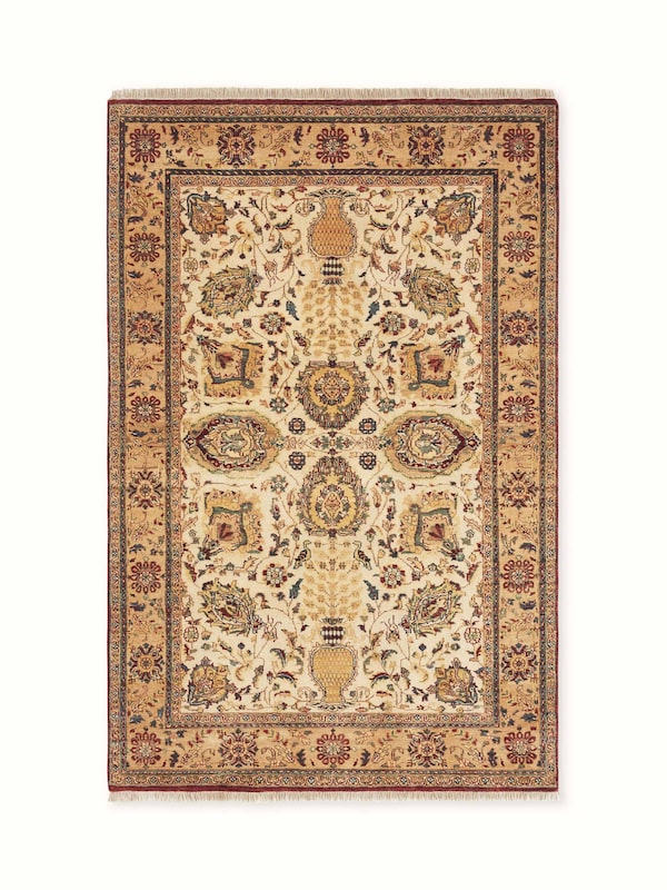 Ziegler Traditional Gold Jaipur Wool Hand-knotted Rug