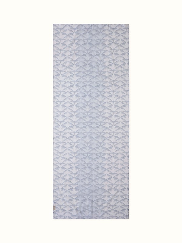 Parvat Indigo Cotton Silk Sanganeri Hand Block Printed Curtain Long Door (9 Ft)