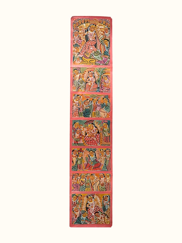 Durga Kalighat Painting
