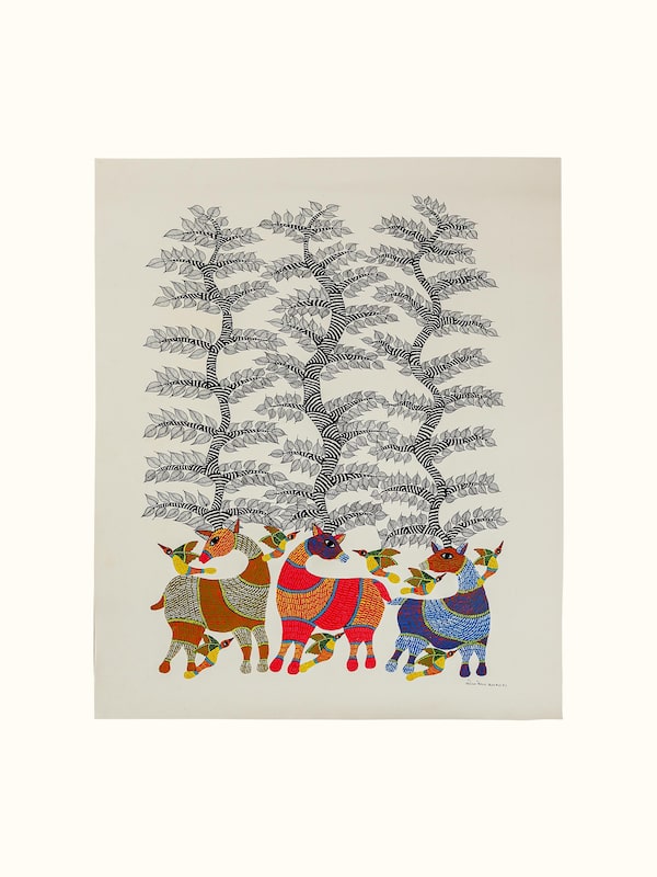 Antlers Of Eternity Gond Art