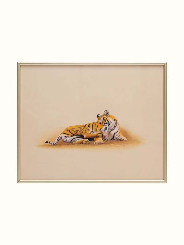 Tiger Miniature Painting