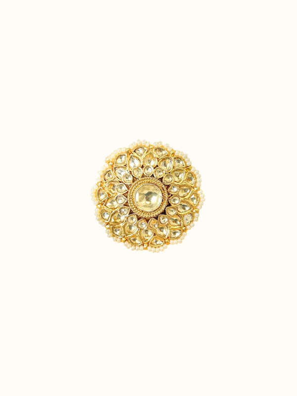 Jadau Silver Ring