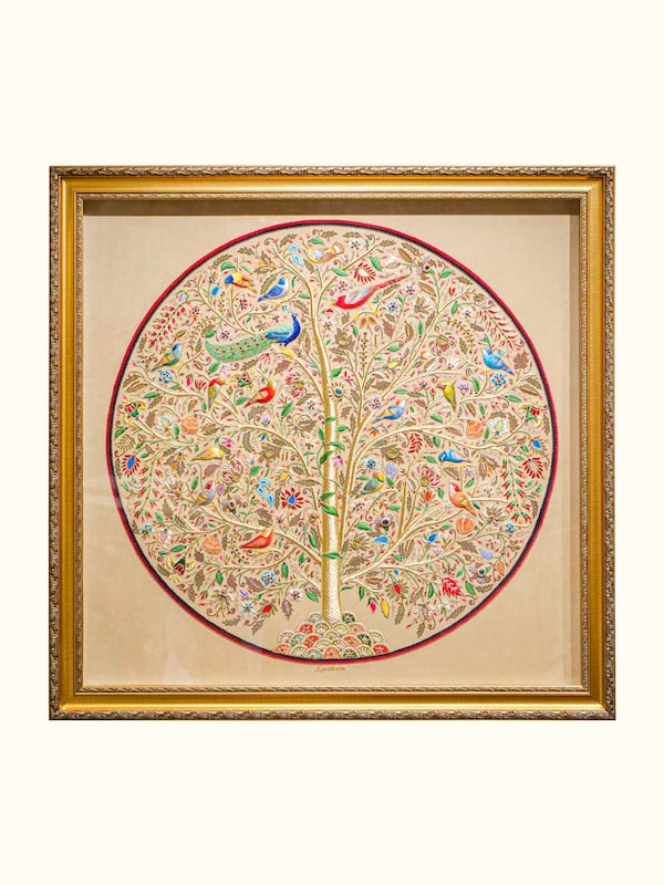 Tree of Life Zardozi Wall Hanging