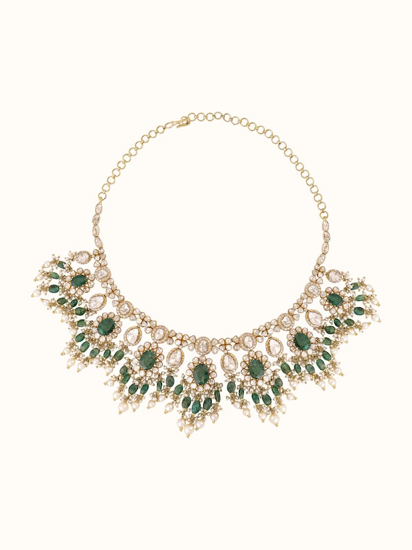 Dank Polki 18 Carat Gold Choker