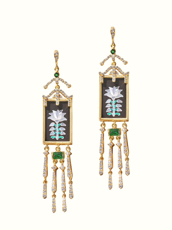 Parchinkari Silver Drop Earrings