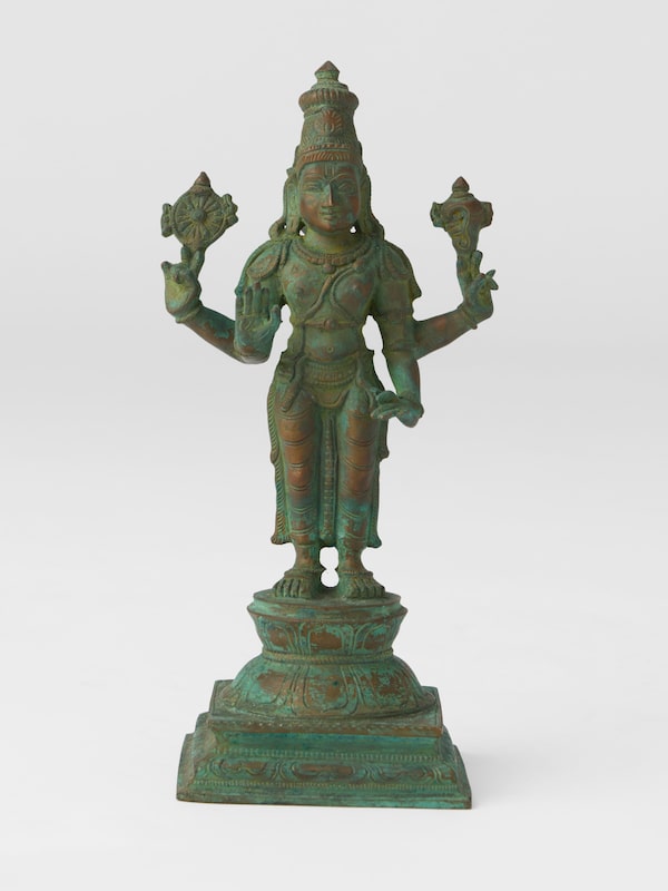 Bronze Cast Vishnu Idol