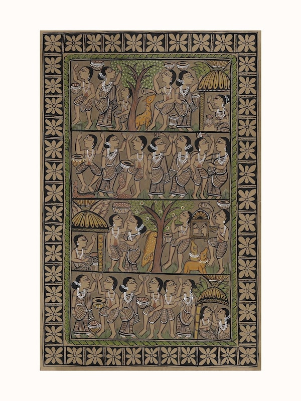 Bengal Tribe Kalighat Painting