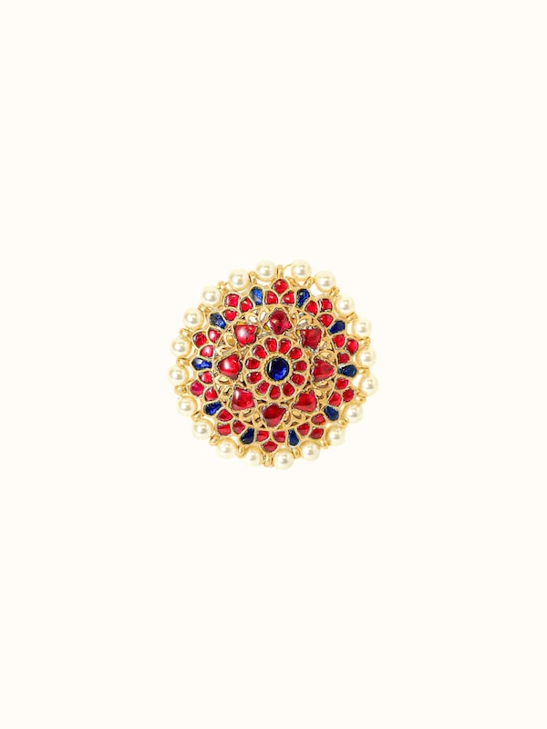 Jadau Silver Ring