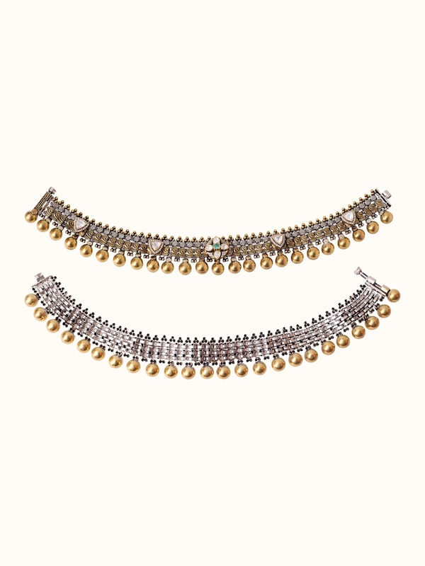 Silver Smithing Payal Pair