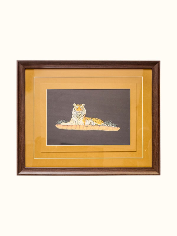 Tiger Miniature Painting