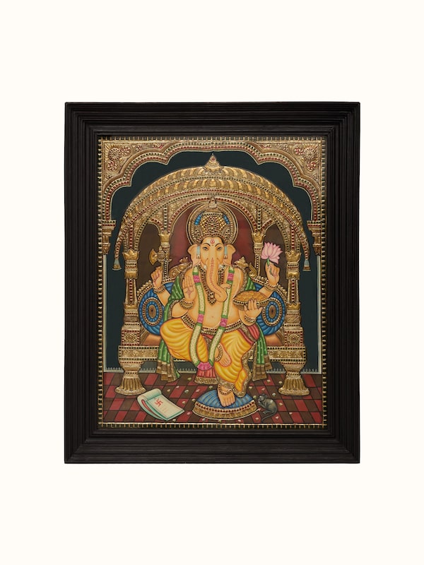 Ganesha Thanjavur Painting