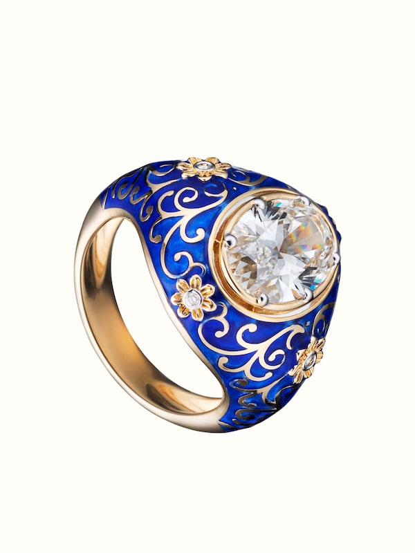 Open Setting 14 karat Gold Ring
