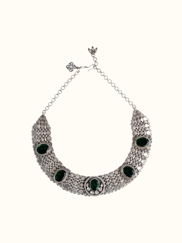 Silver Smithing Collar Necklace