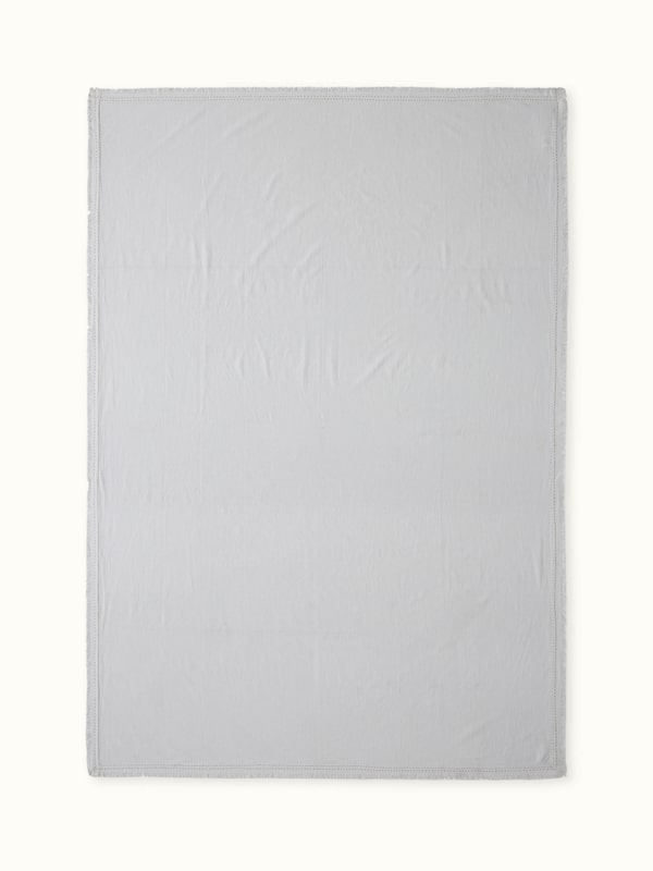 Nityam Ivory Cotton Slub Embroidered Table Cloth