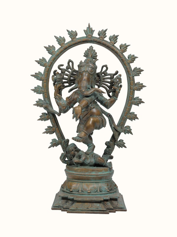 Bronze Cast Nataraja Ganesha Idol