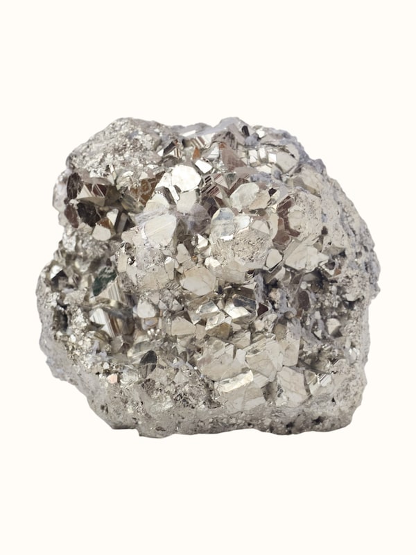 Gemstone Pyrite Cube Geode Healing Stone