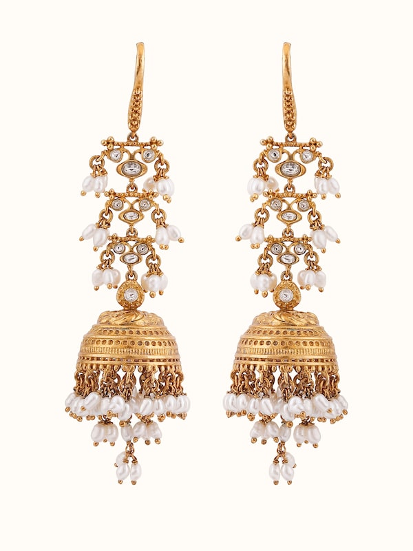 Guttapusalu Silver Jhumkas