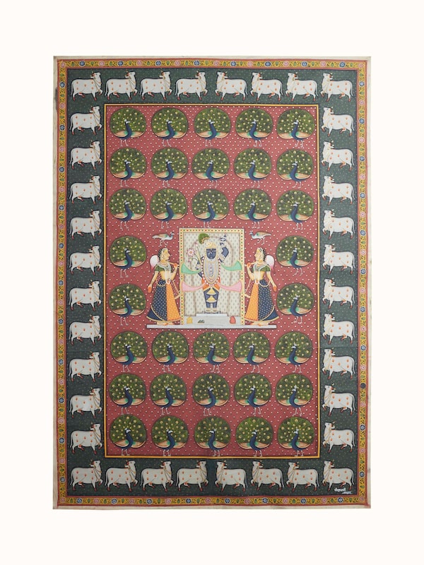 Shrinathji Darshan Dancing Pichwai Painting