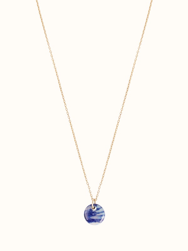 Ceramic Pendant & Chain