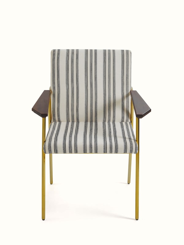 Upholstered Metal Study Chair