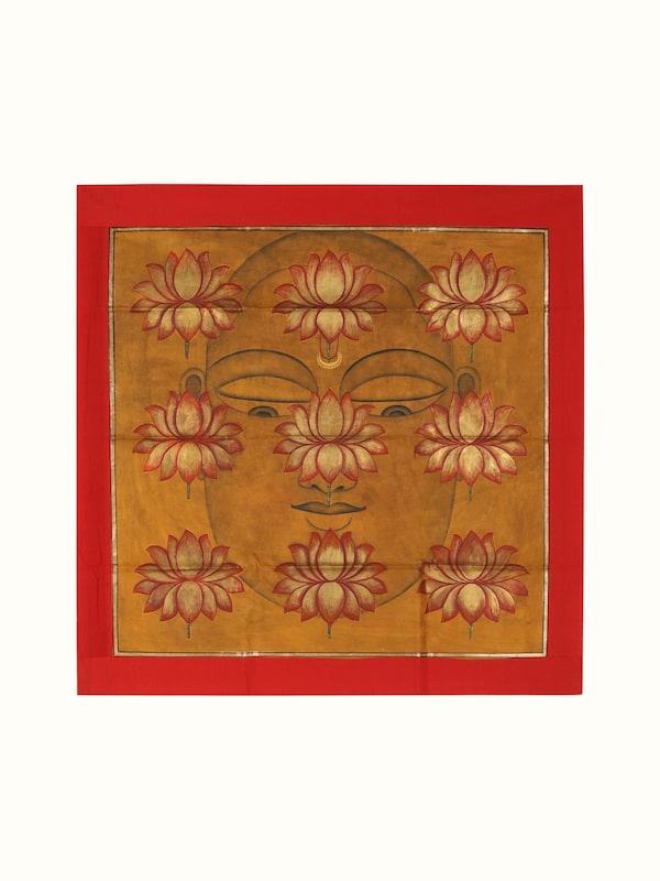 Lotus Veil Enlightenment Pichwai Painting