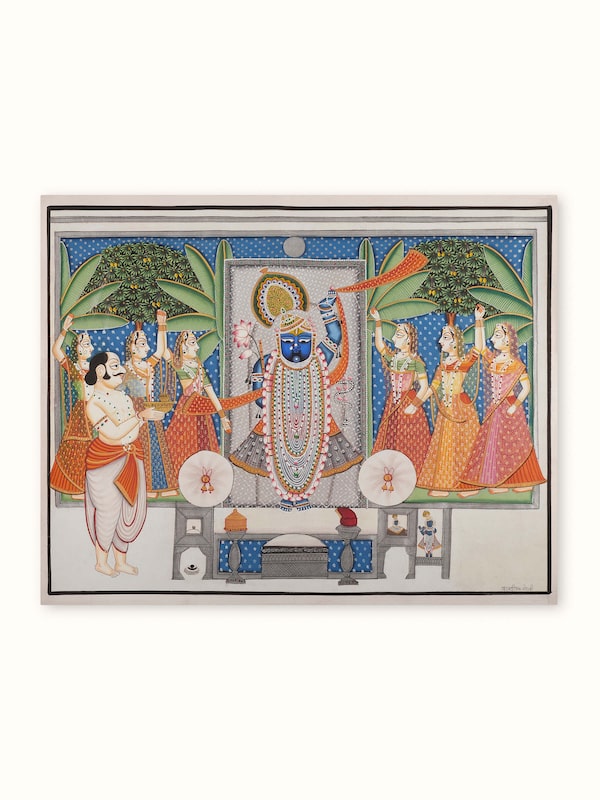 Pichwai Luminous Shreenathji Painting