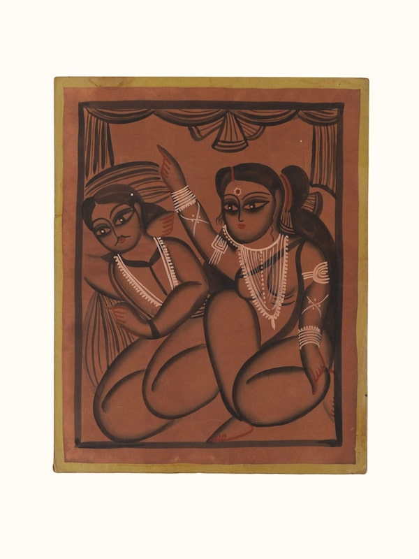 Babu Bibi Kalighat Painting