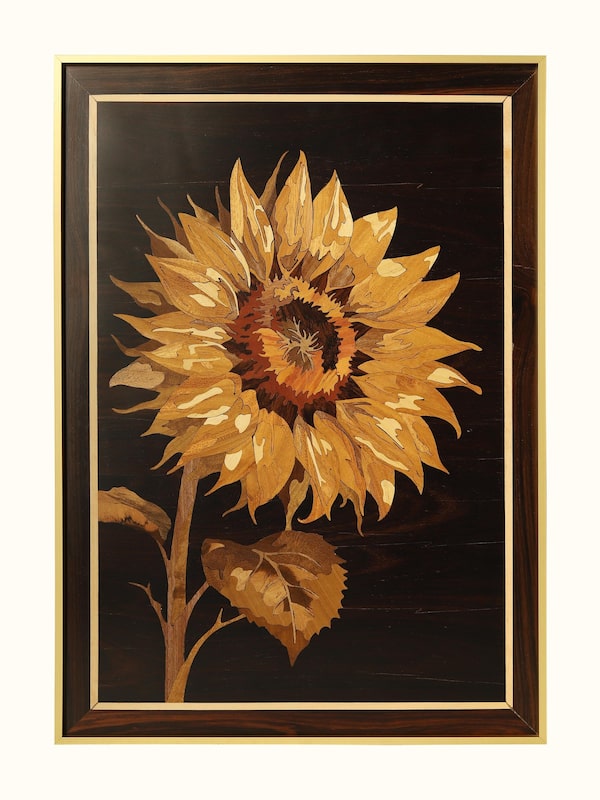 Flower Mysore Rosewood Inlay