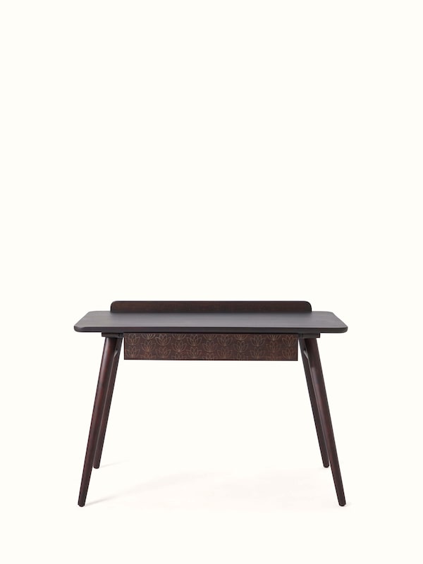 Sheesham Wood & Brass Tarkashi Study Table