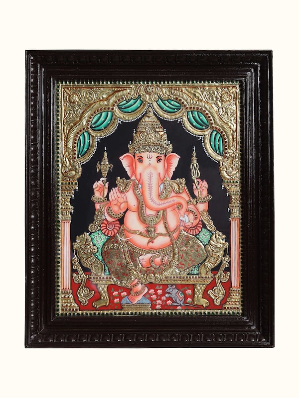 Ganesha Thanjavur Painting
