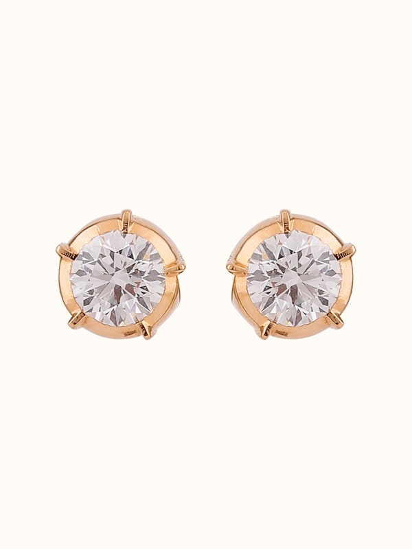 Close-setting 22 Karat Gold Studs