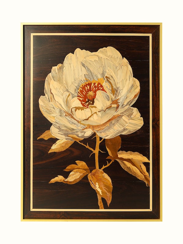 Flower Mysore Rosewood Inlay