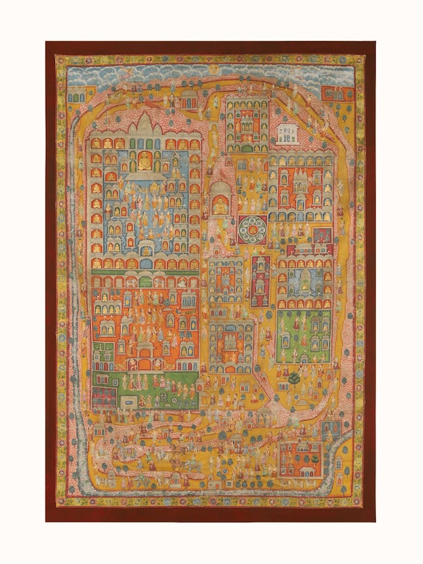 Satrunjay Pat Pichwai Painting