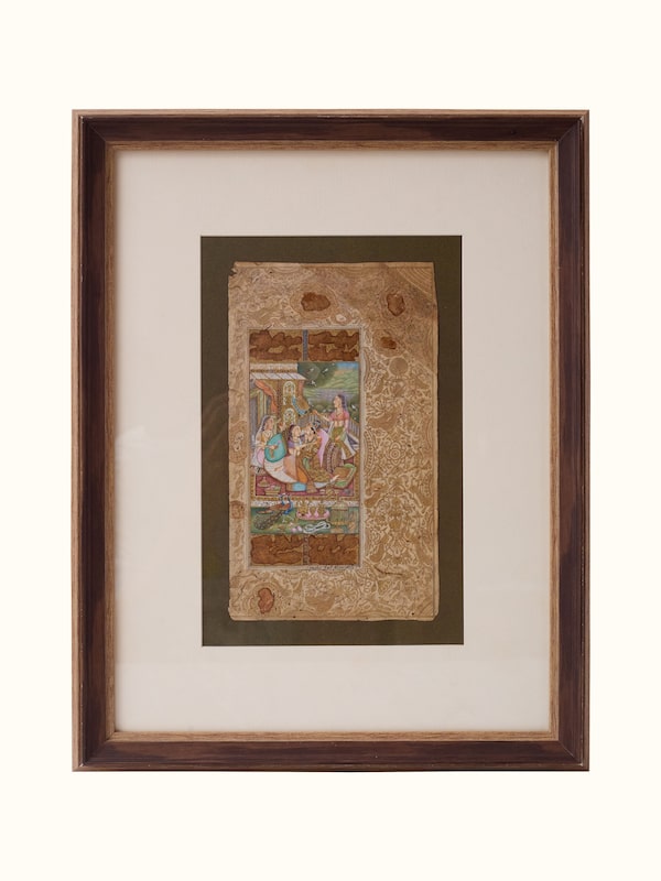 Royal Love Scene Miniature Painting