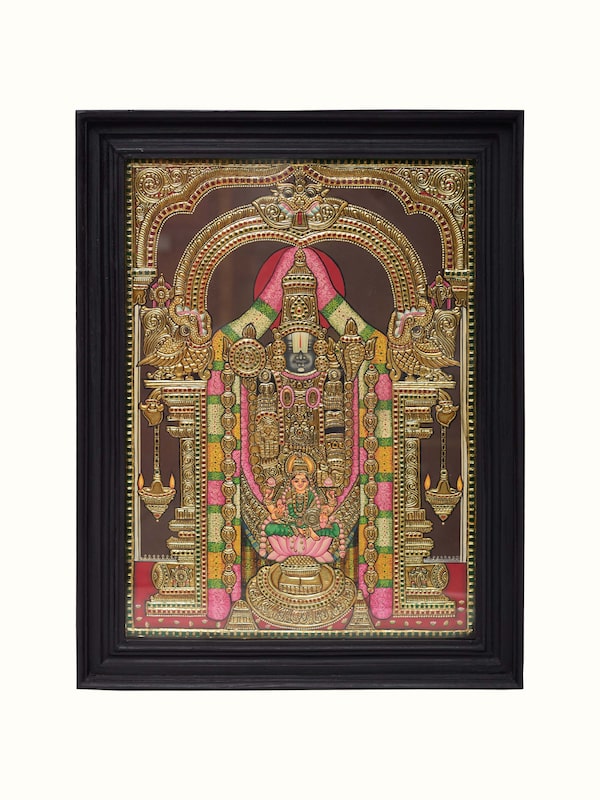 Balaji Lakshmi Thanjavur Painting