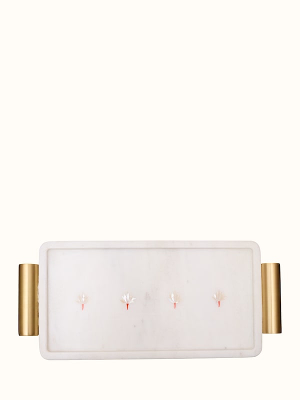 Marble Pacchikari Large Tray