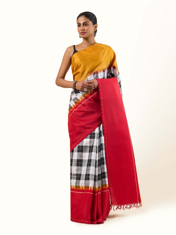 Grey Silk Kancheepuram Saree