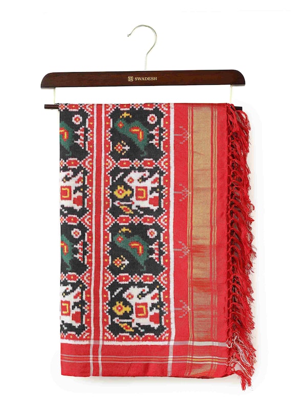 Black Silk Patola Dupatta