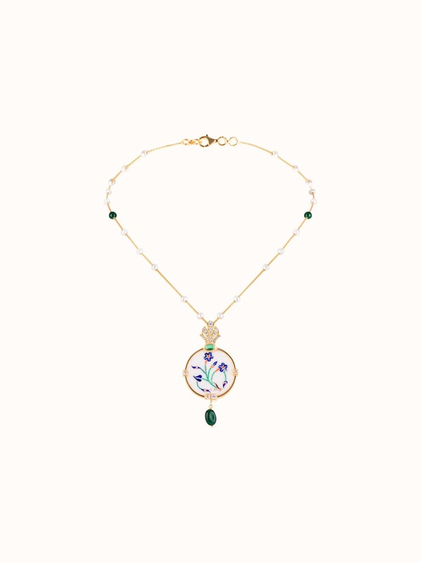 Parchinkari Silver Pendant & Chain